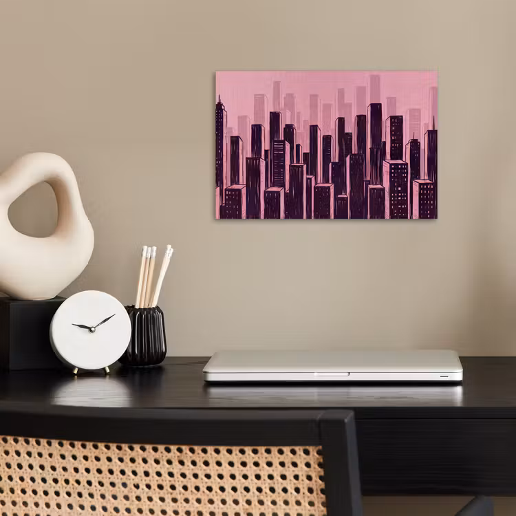 Poster - Stadt – Abstrakt – Rosa — 2
