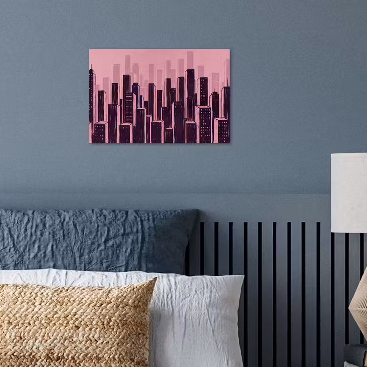 Poster - Stadt – Abstrakt – Rosa — 3