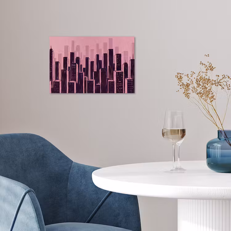 Poster - Stadt – Abstrakt – Rosa — 4