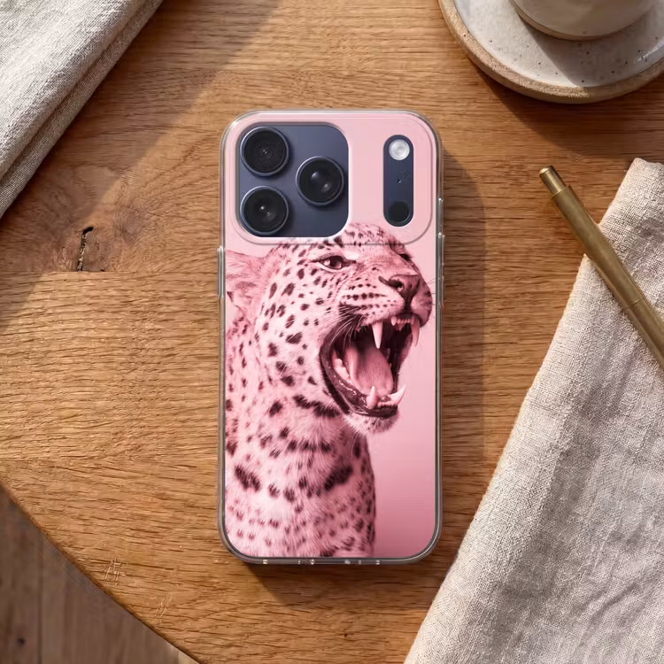 Handyhülle - Rosa Katze – Modern — 2