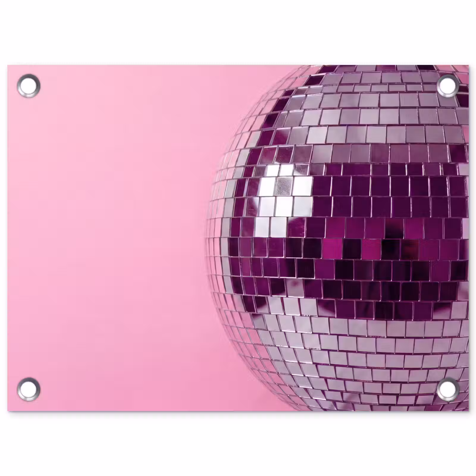 Gartenposter - Spiegelkugel – Silber – Modern — 1