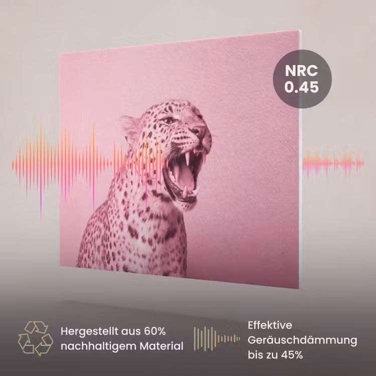 Akustikbild - Rosa Katze – Modern — 3