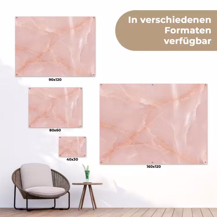 Gartenposter - Textur – Rosa – Muster — 6