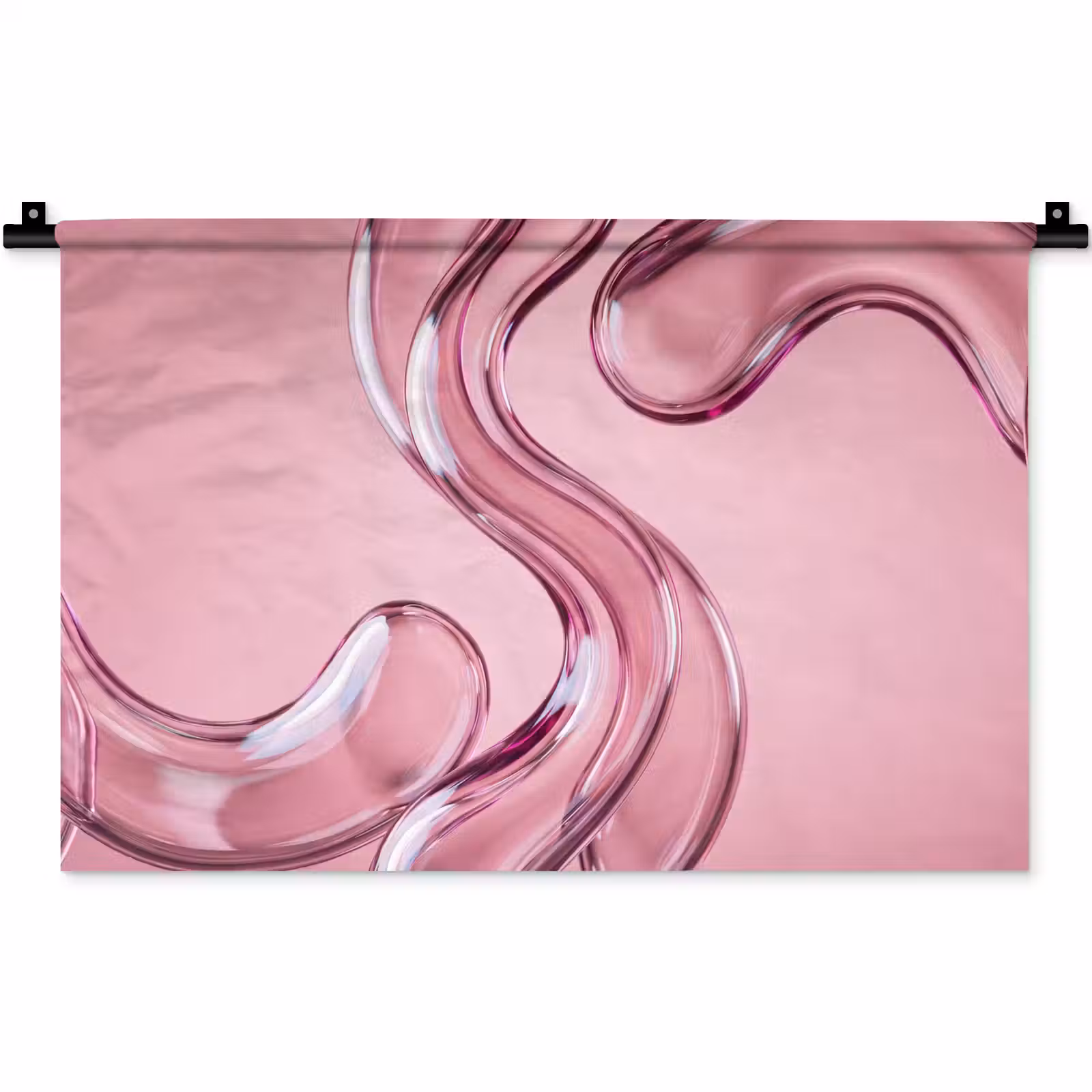 Wandteppich - Form – Abstrakt – Rosa — 1