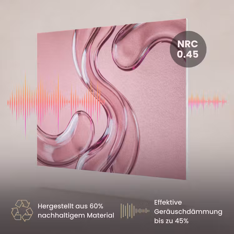 Akustikbild - Form – Abstrakt – Rosa — 3