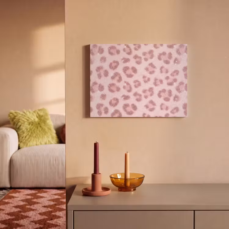 Akustikbild - Rosa Tiermuster – Glitzer — 2