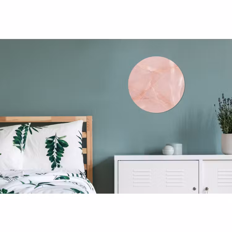 Alu-Dibond-Bild Rund - Textur – Rosa – Muster — 5
