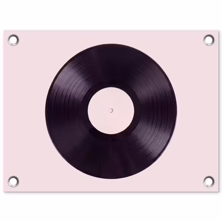Gartenposter - Schallplatte – Musik – Grün — 1
