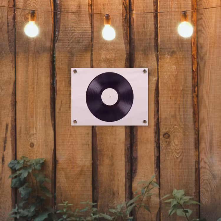 Gartenposter - Schallplatte – Musik – Grün — 2