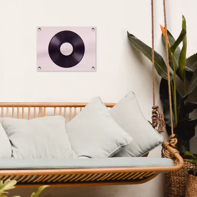 Gartenposter - Schallplatte – Musik – Grün — 4