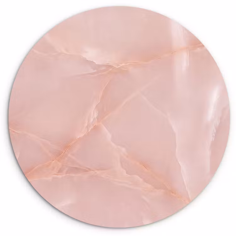 Glasbild Rund - Textur – Rosa – Muster — 1