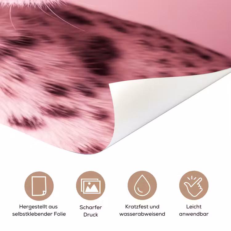 Türtapete - Rosa Katze – Modern — 5