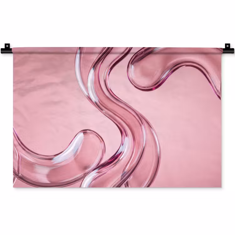 Wandteppich - Form – Abstrakt – Rosa — 1