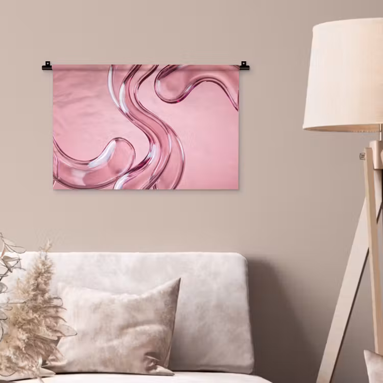 Wandteppich - Form – Abstrakt – Rosa — 2