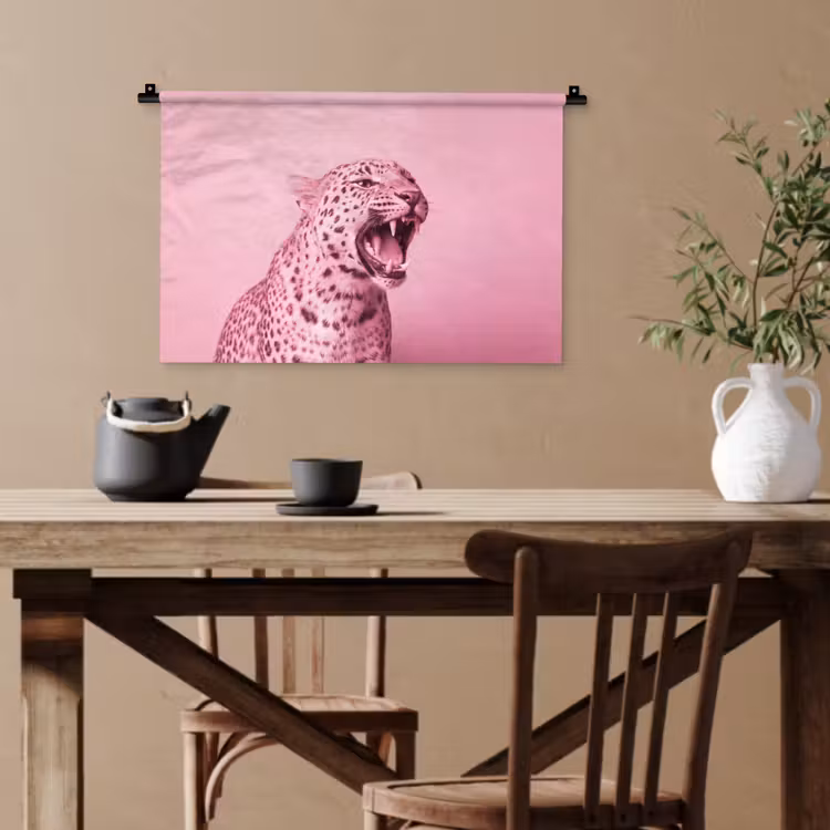 Wandteppich - Rosa Katze – Modern — 3