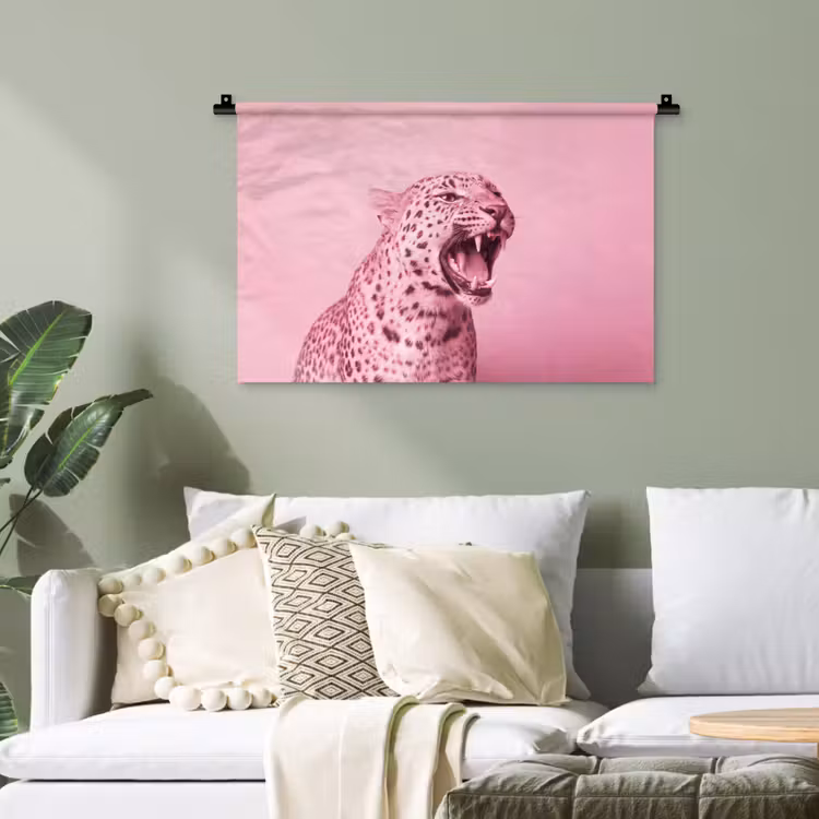 Wandteppich - Rosa Katze – Modern — 4