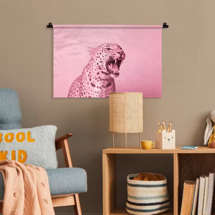 Wandteppich - Rosa Katze – Modern — 5