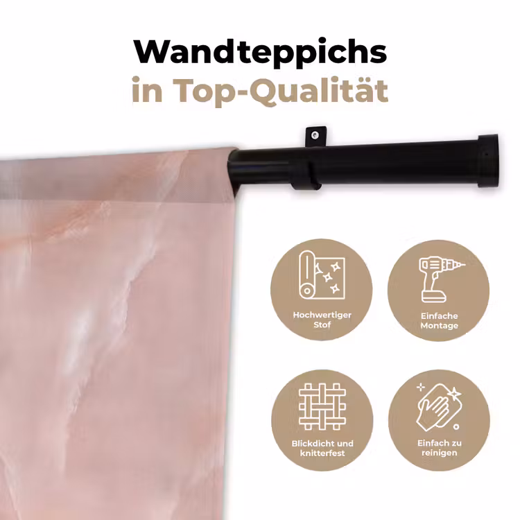 Wandteppich - Textur – Rosa – Muster — 7