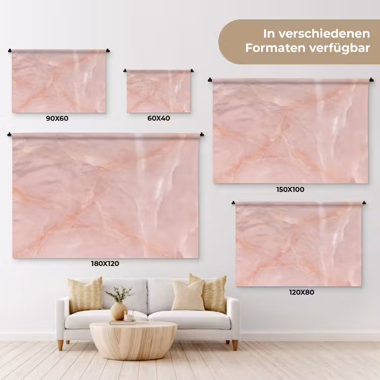 Wandteppich - Textur – Rosa – Muster — 8