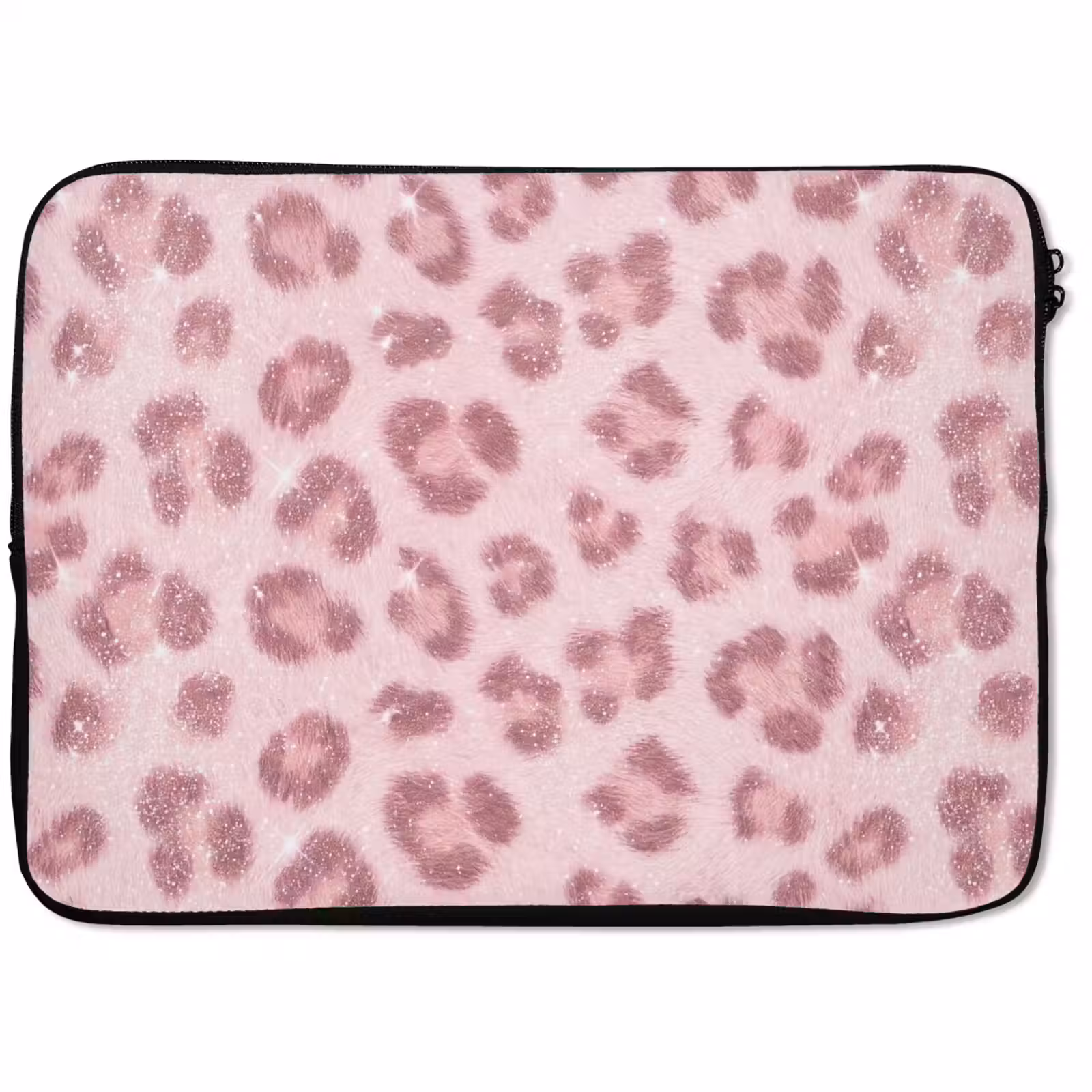 Laptop hülle - Rosa Tiermuster – Glitzer — 1