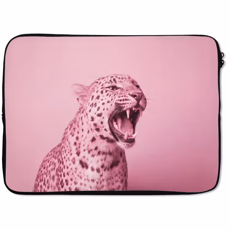 Laptop hülle - Rosa Katze – Modern — 1