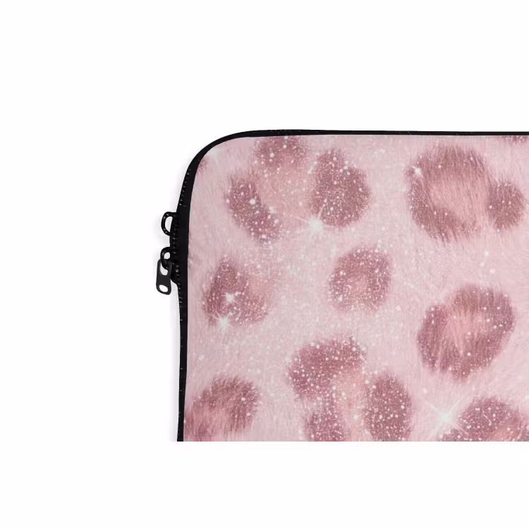 Laptop hülle - Rosa Tiermuster – Glitzer — 5