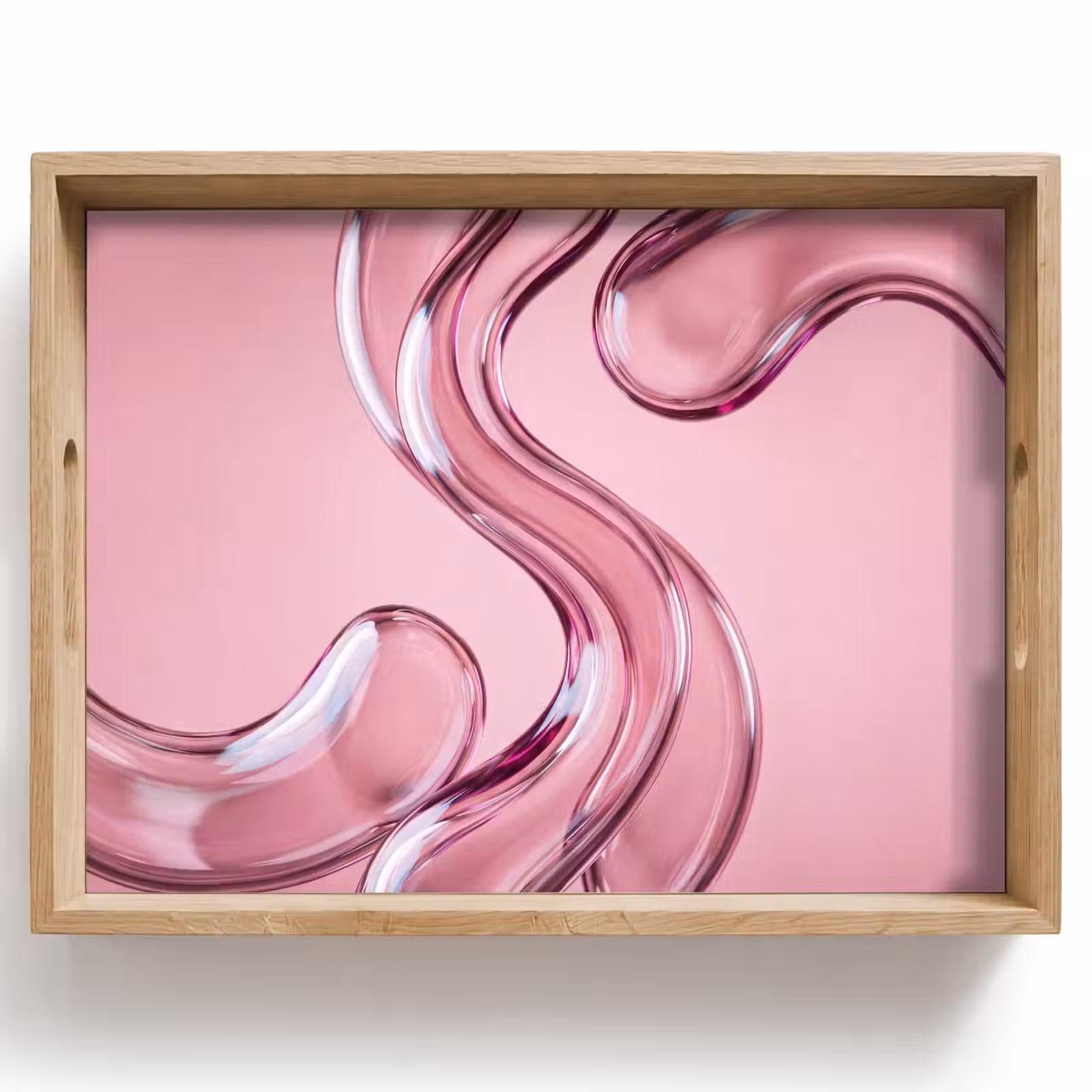 Tablett - Form – Abstrakt – Rosa — 1