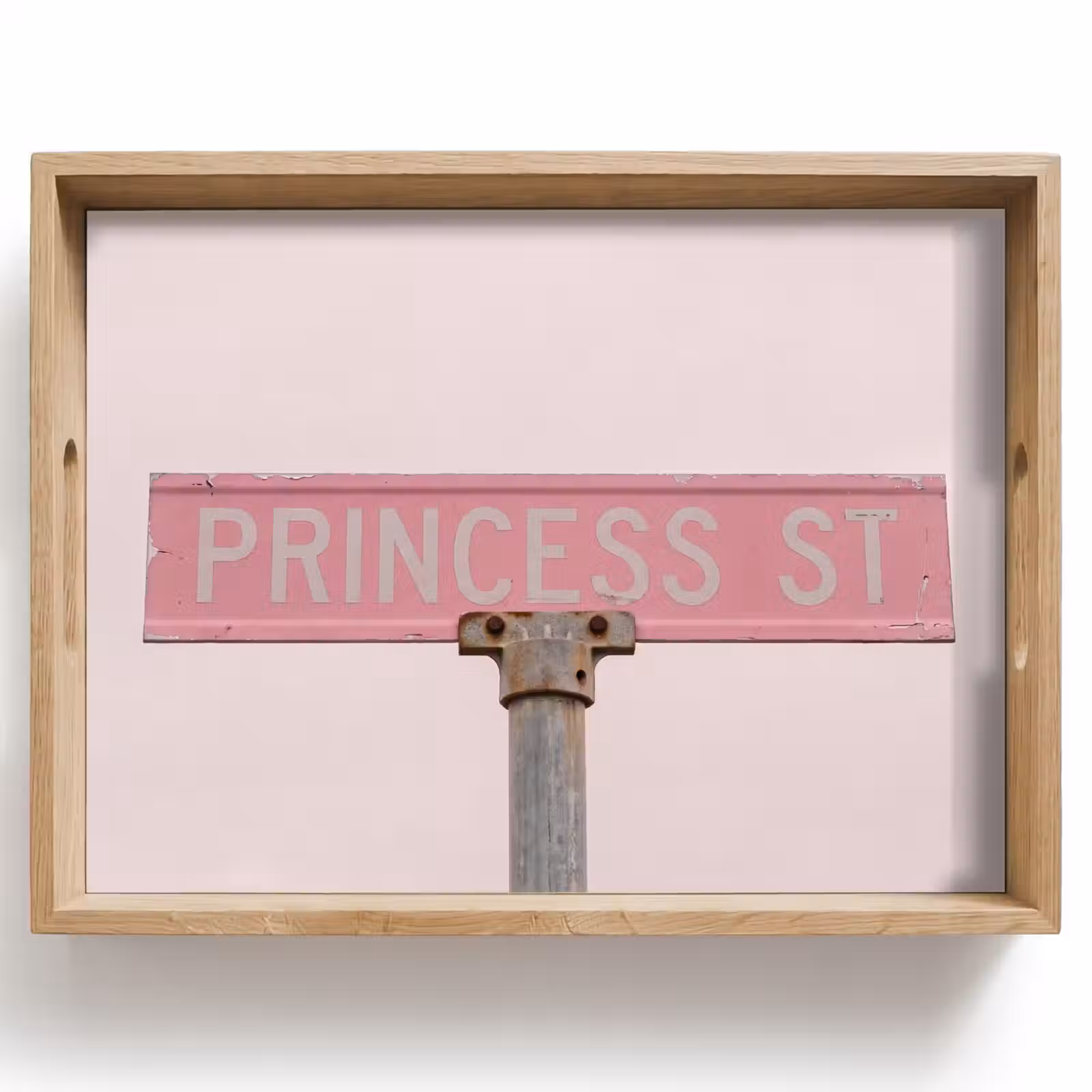 Tablett - Rosa Straßenschild – Stadt — 1