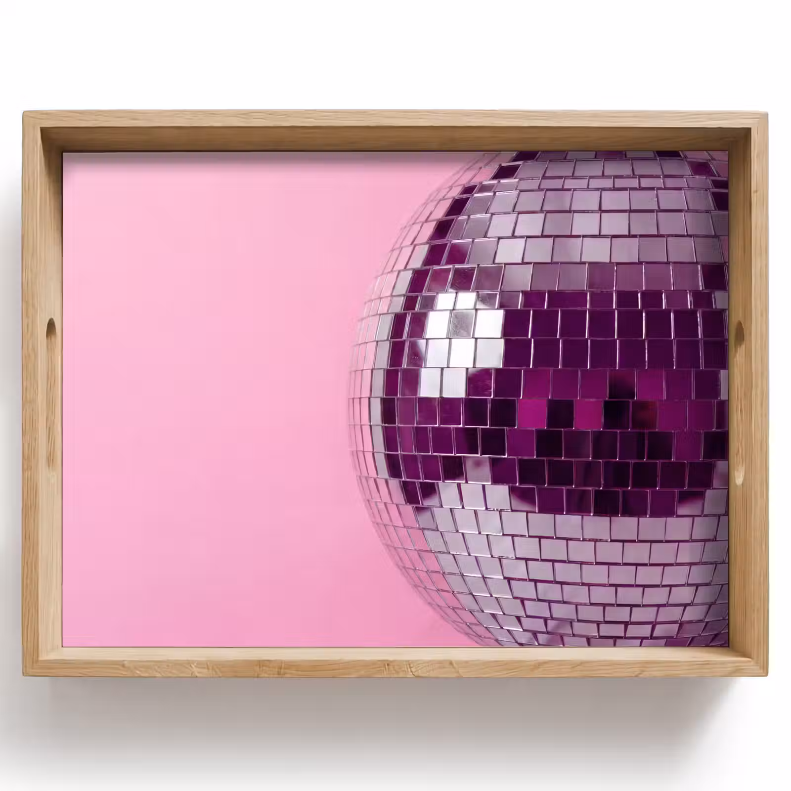 Tablett - Spiegelkugel – Silber – Modern — 1