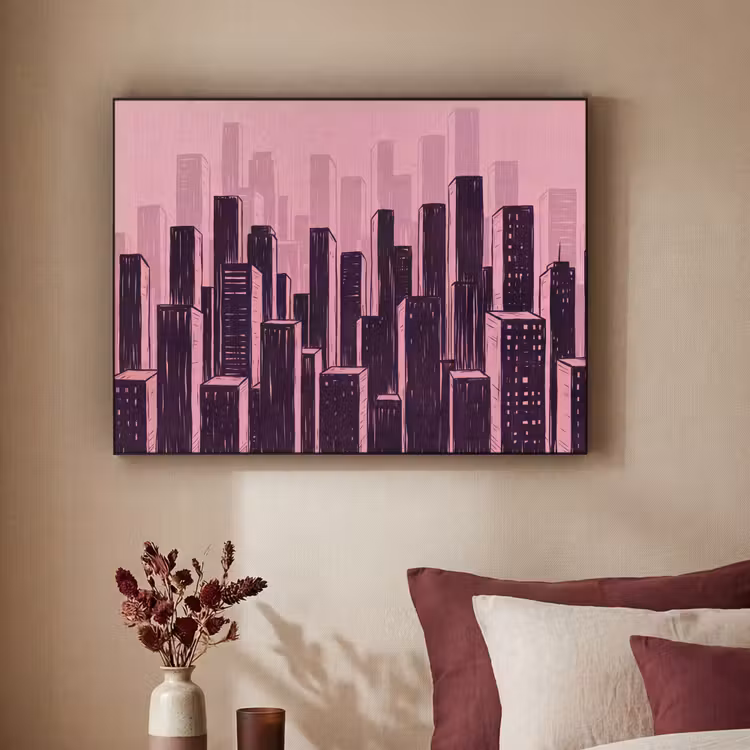 Art Frame - Stadt – Abstrakt – Rosa — 2