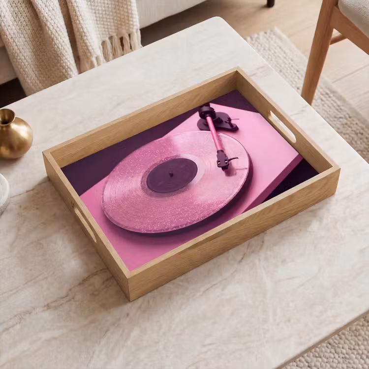 Tablett - Plattenspieler – Rosa – Musik — 2
