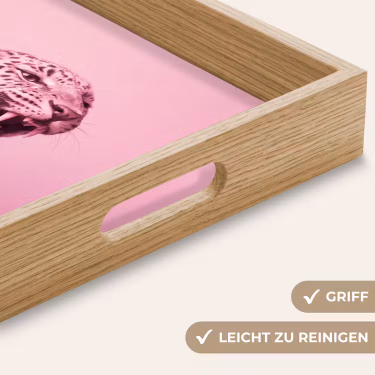 Tablett - Rosa Katze – Modern — 5
