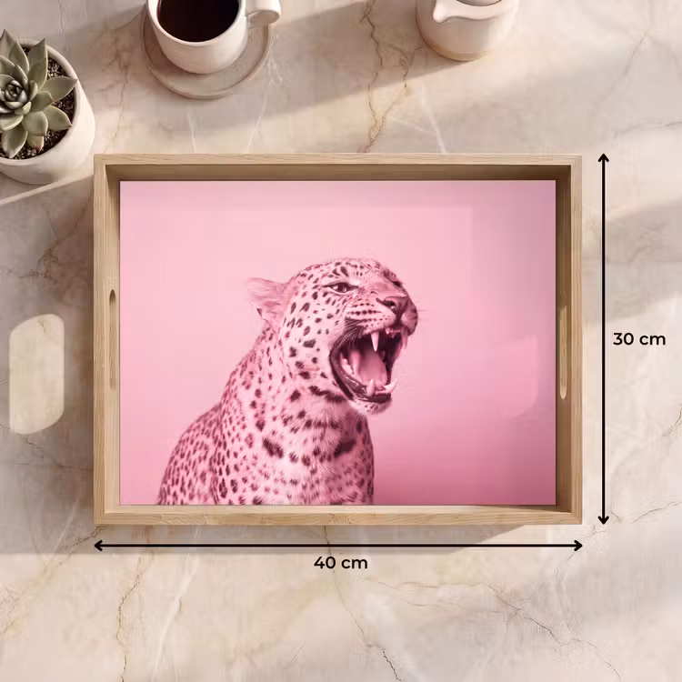 Tablett - Rosa Katze – Modern — 9