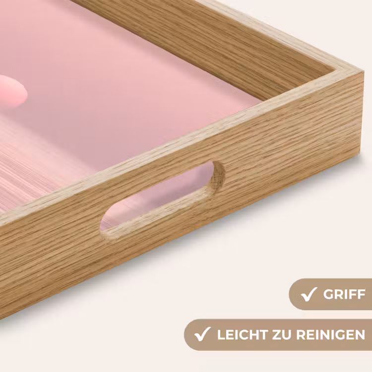 Tablett - Rosa Sonnenuntergang – Strand — 5