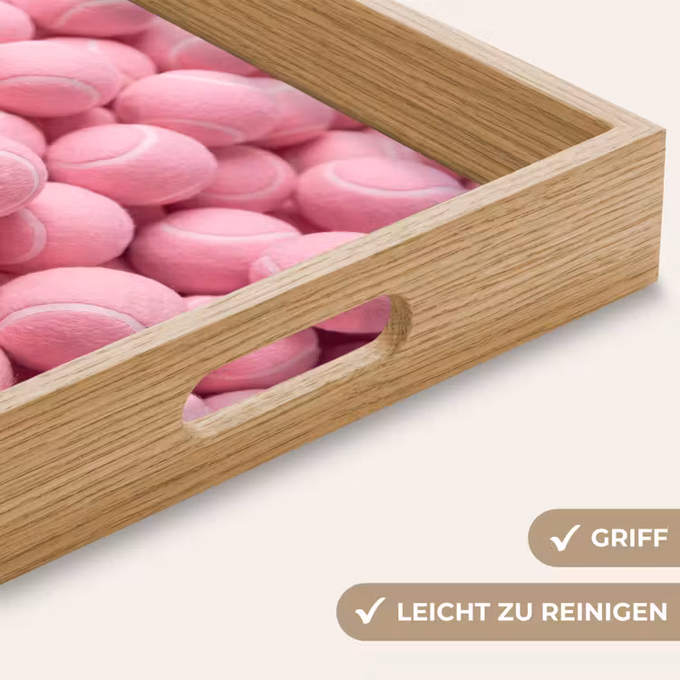 Tablett - Rosa Tennisbälle – Sport — 5
