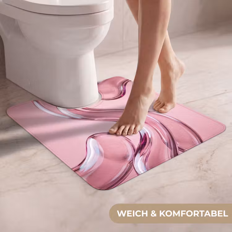 WC Vorleger - Form – Abstrakt – Rosa — 5