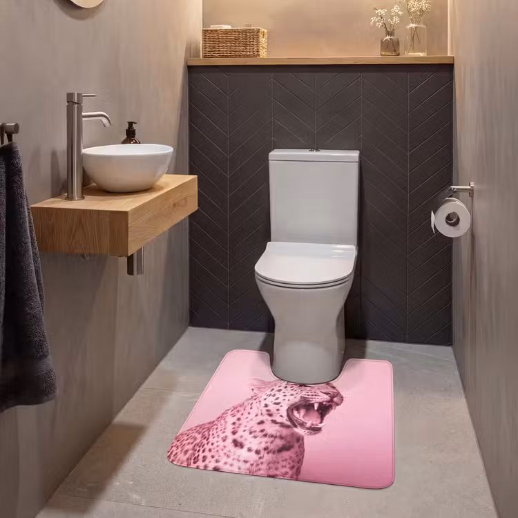 WC Vorleger - Rosa Katze – Modern — 2