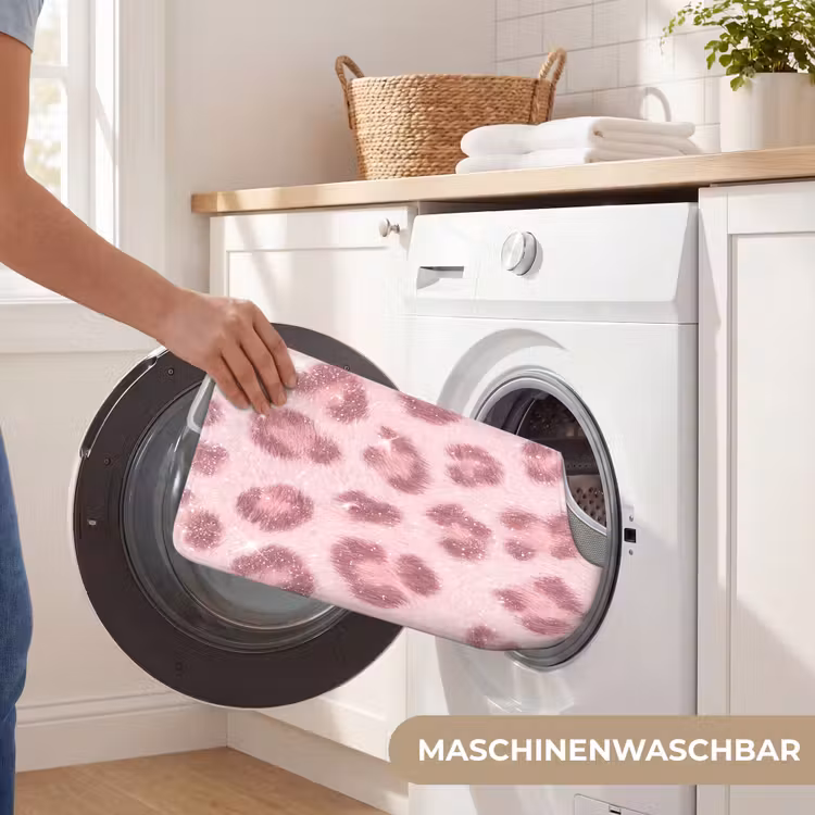 WC Vorleger - Rosa Tiermuster – Glitzer — 7