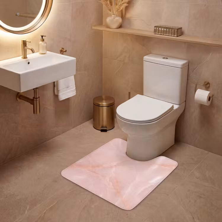WC Vorleger - Textur – Rosa – Muster — 4