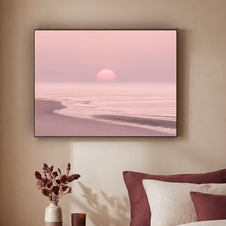Art Frame - Rosa Sonnenuntergang – Strand — 2