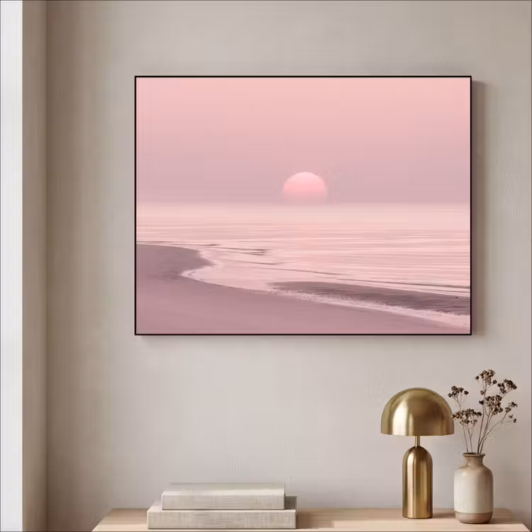 Art Frame - Rosa Sonnenuntergang – Strand — 4