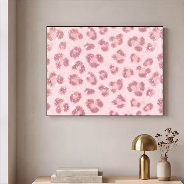 Art Frame - Rosa Tiermuster – Glitzer — 4