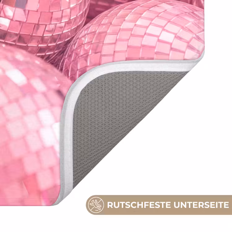 WC Vorleger - Rosa Discokugeln — 3