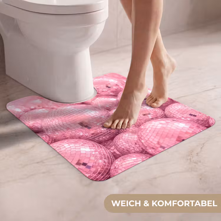 WC Vorleger - Rosa Discokugeln — 5