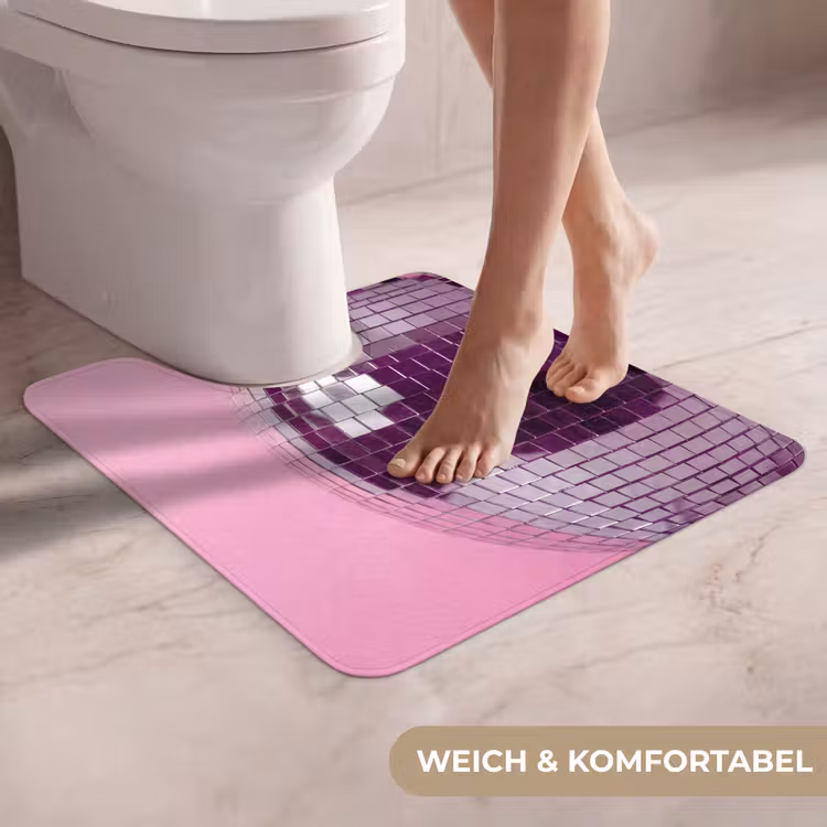 WC Vorleger - Spiegelkugel – Silber – Modern — 5