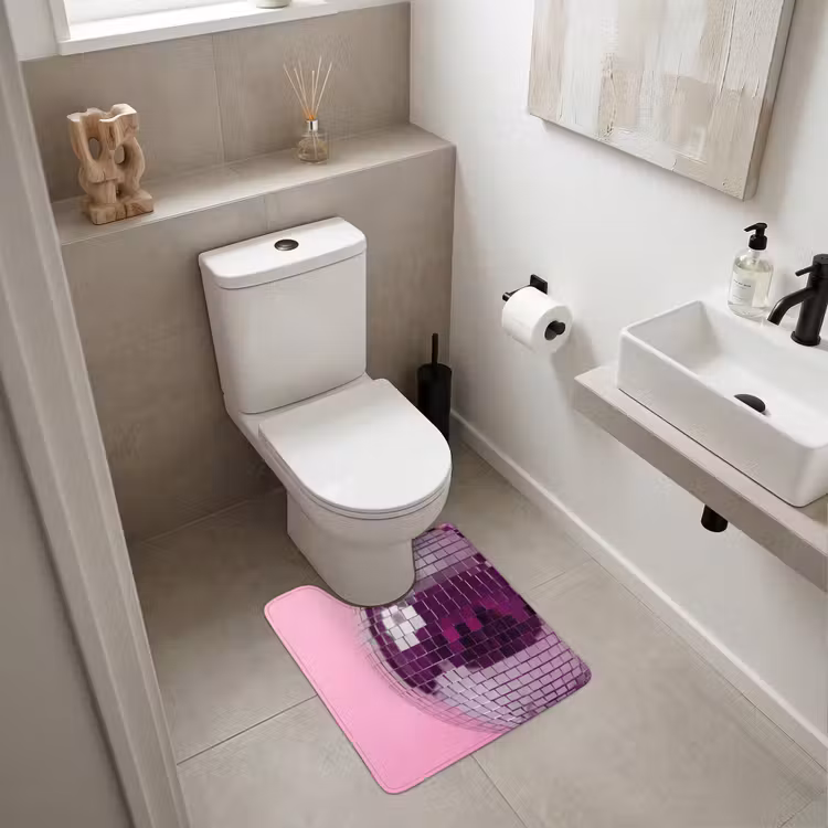 WC Vorleger - Spiegelkugel – Silber – Modern — 6