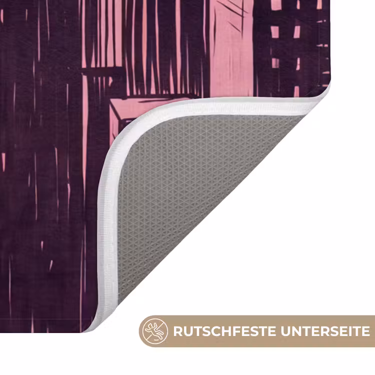 WC Vorleger - Stadt – Abstrakt – Rosa — 3