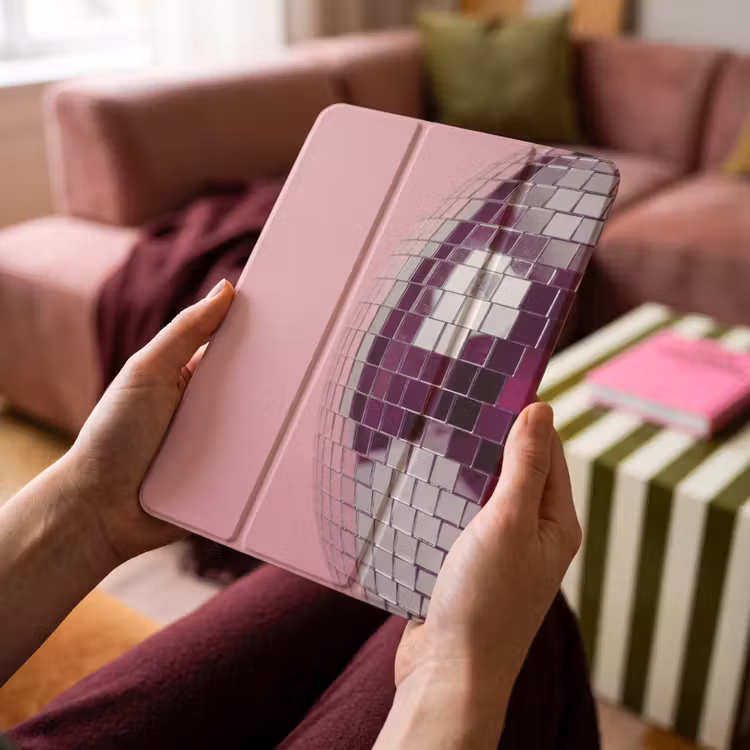 iPad-Hülle - Spiegelkugel – Silber – Modern — 4