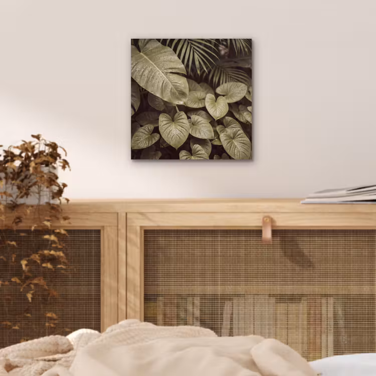 Alu-Dibond-Bild - Grüne Blätter – Natur — 4