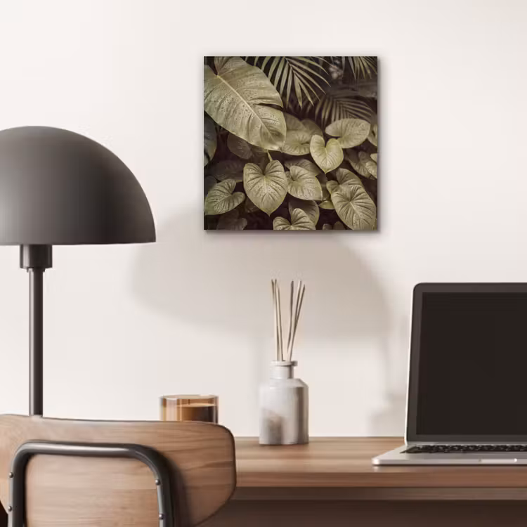 Alu-Dibond-Bild - Grüne Blätter – Natur — 6